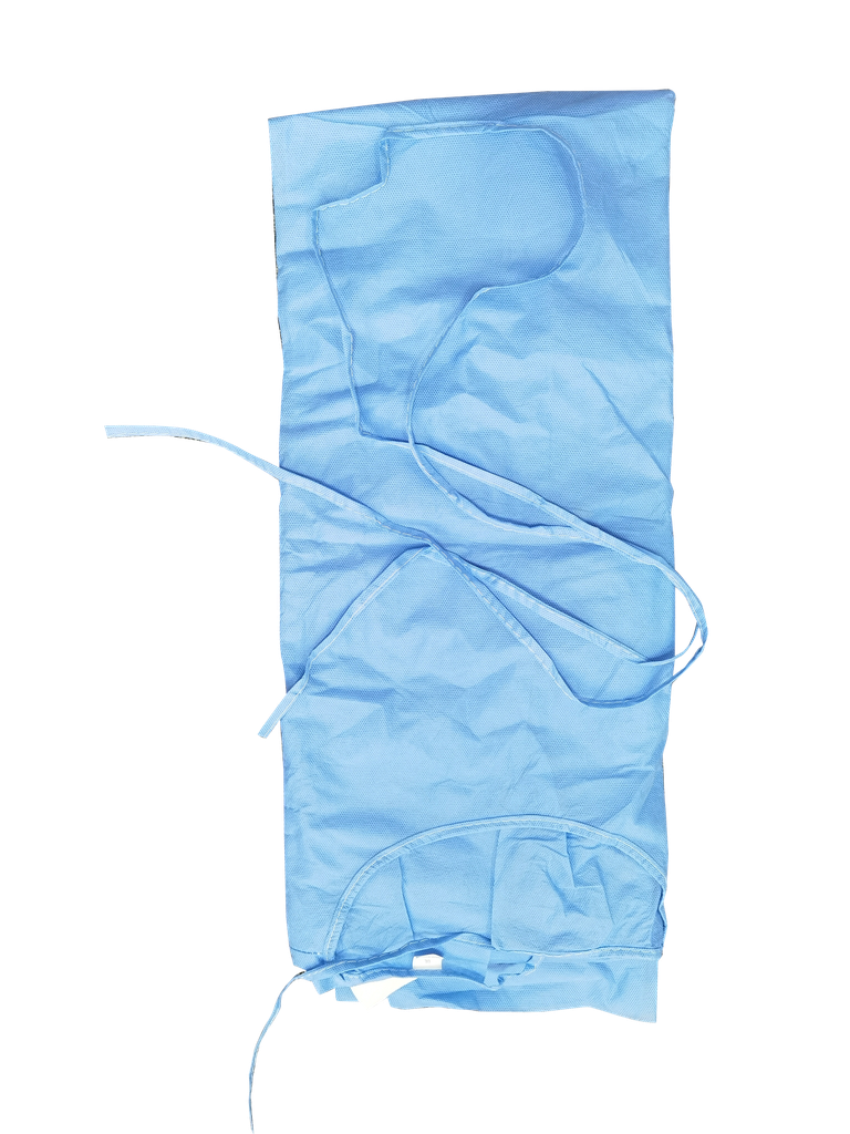 Visit gowns with knitted cuffs