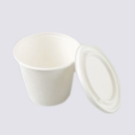 Bagasse bowl with lid 16oz