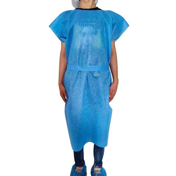Visit gowns non sleeve blue