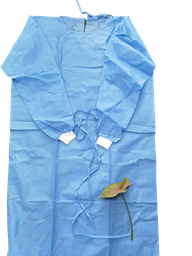 Visit gowns with knitted cuffs